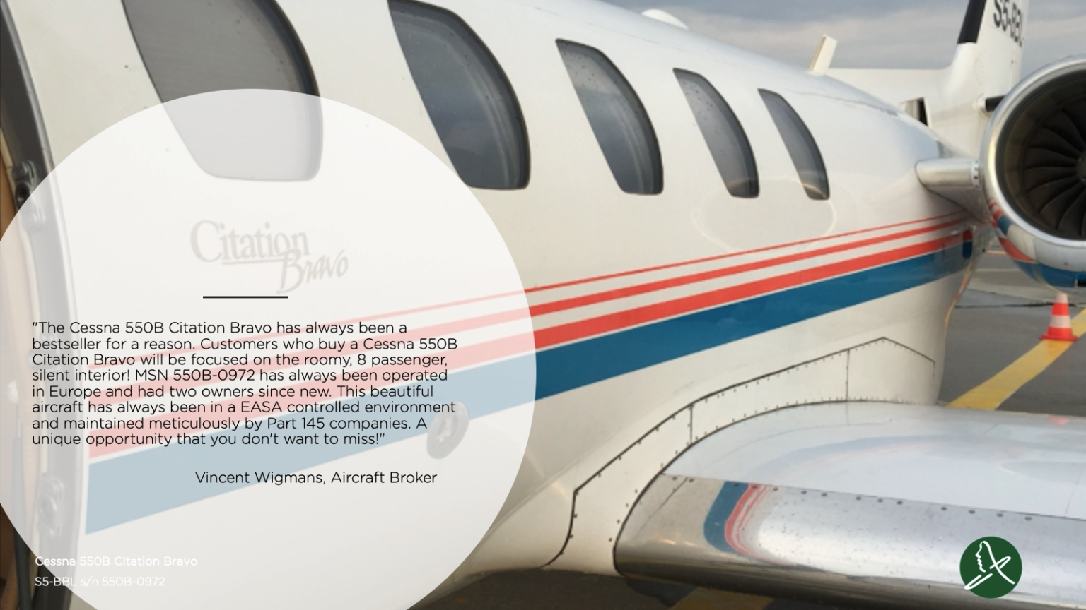 Cessna 550B Citation Bravo Fly Aeolus